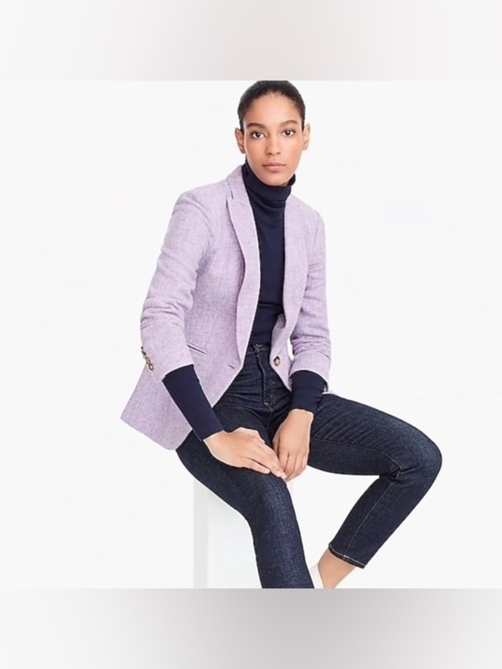 J Crew Parke Wool Purple Blazer Women’s Sz 6